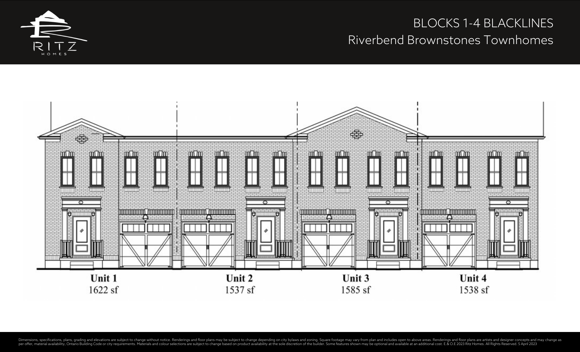Riverbend Brownstones_Floorplan Block 1-4 Blacklines_1