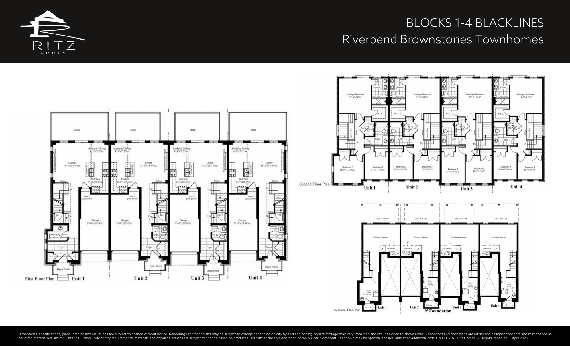 Riverbend Brownstones_Floorplan Block 1-4 Blacklines_2