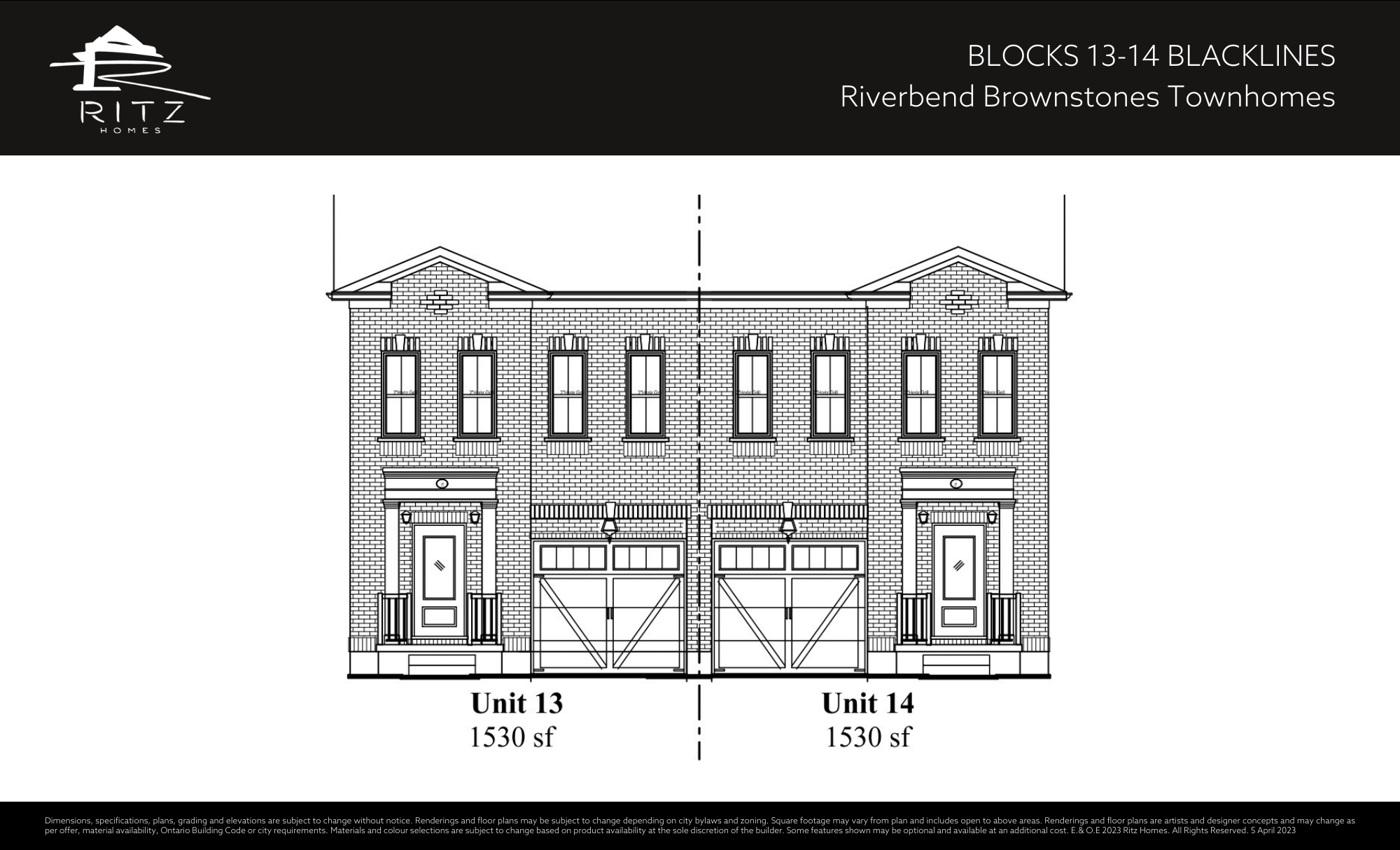 Riverbend Brownstones_Floorplan Block 13-14 Blacklines_1