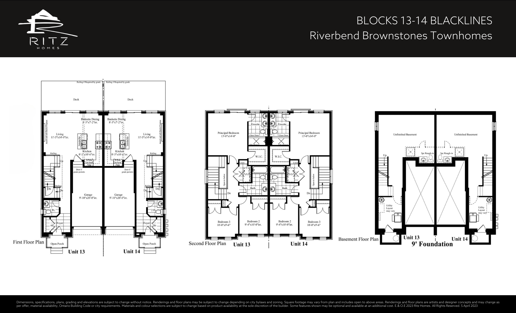 Riverbend Brownstones_Floorplan Block 13-14 Blacklines_2